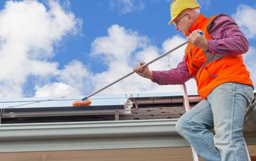 Caerau soft wash roof cleaning
